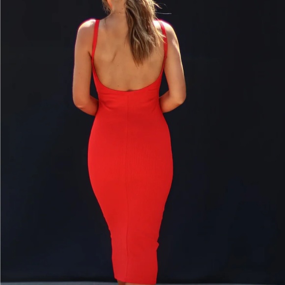 VICI Good For Life Ribbed Midi Dress - Red
- Medium - Picture 3 of 5